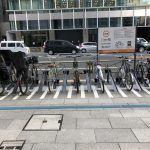 “東京”と“福岡”の駐輪場