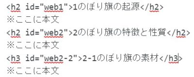 小見出し設定