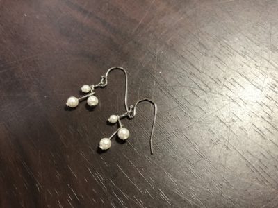 完成したピアス