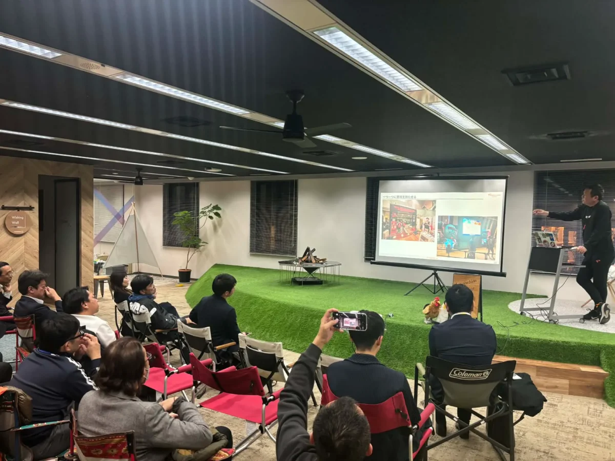 sports base ネットワーキングとプレゼンテーションの様子