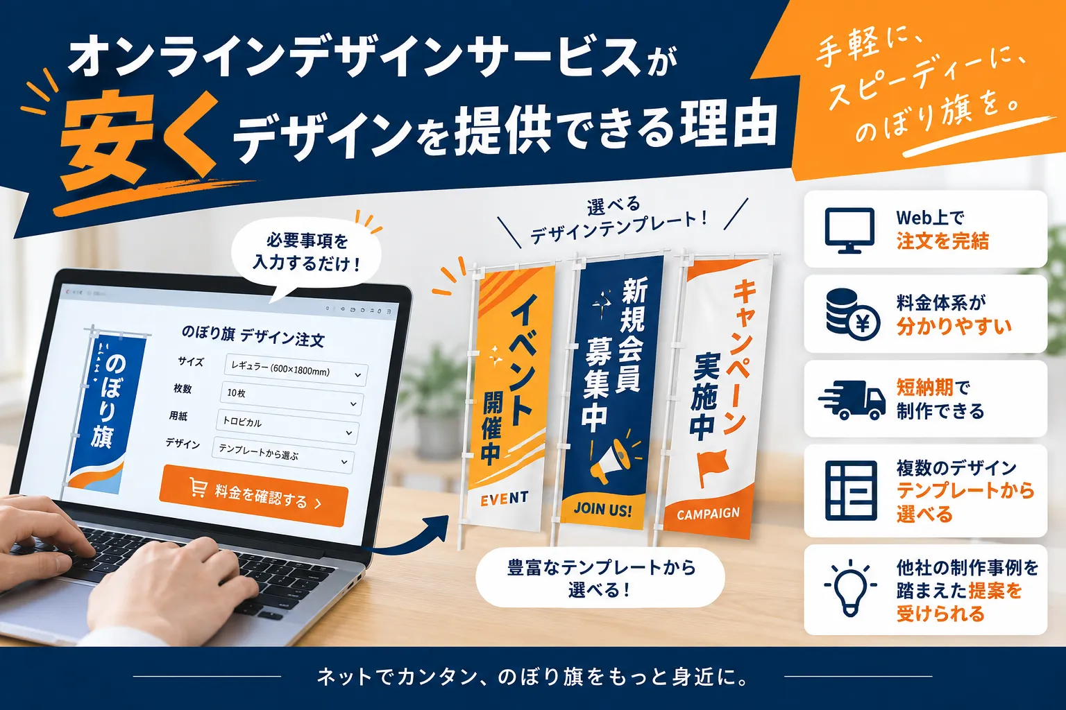オンラインデザインサービスが安くデザインを提供できる理由